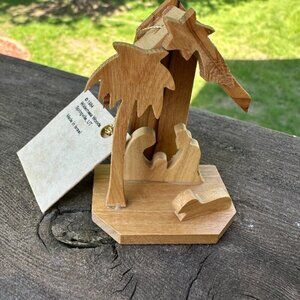 Earthwood Olive Wood From The Holy Land Ornament Nativity Handcrafted Christmas